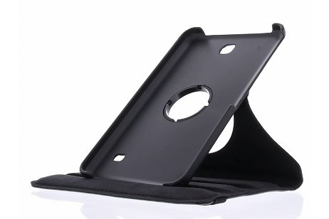 handicap storting medley Hoesjes-Cases: Zwarte 360° draaibare tablethoes voor de Samsung Galaxy Tab 4  7.0